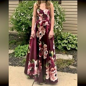 Burgundy Prom Dress